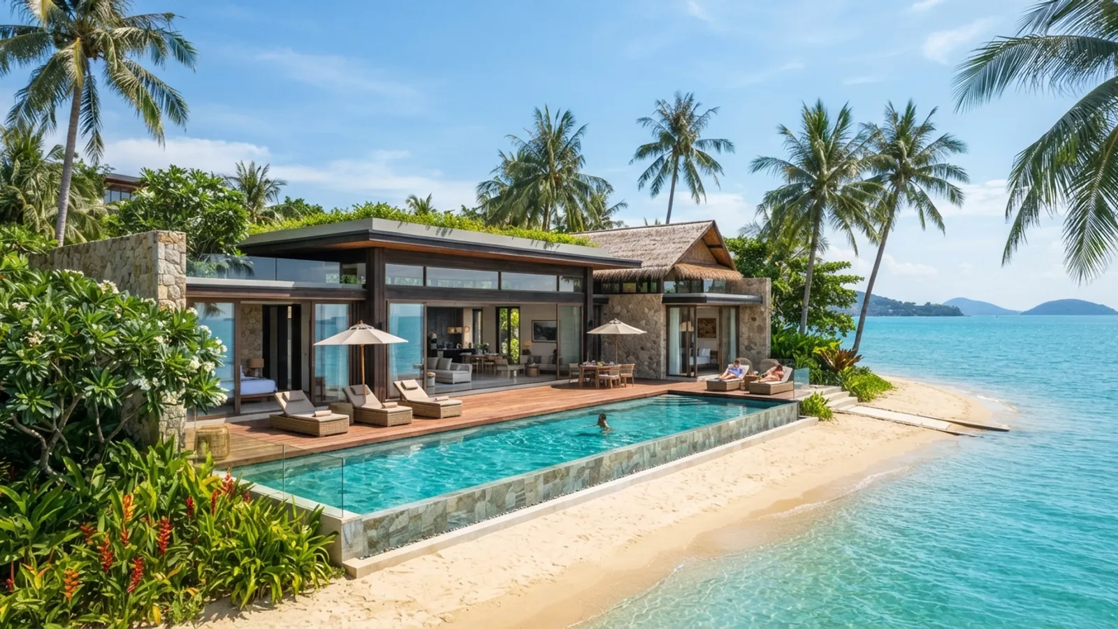 Beachfront villa on Koh Samui, Thailand